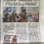 Clown- Auftritt im Flüchtlingsheim