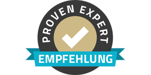 Logo von Proven Expert – Plattform für Künstlerbewertungen