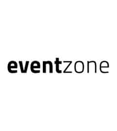 Eventzone Logo mit Bewertungshinweis
