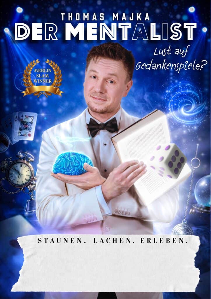 Zaubershow in München und Köln mit Thomas Majka und seinem Programm: Der Mentalist: Lust auf Gedankenspiele?