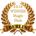 Thomas Majka und Vincent Frommer beim Gewinn des Magic Slam 2018 in Berlin
